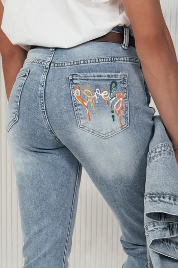 Spodnie damskie jeansowe GLAM JEANS niebieskie Dstreet UY2114