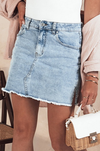 Spódnica niebieska URBAN QUEEN Dstreet CY0461