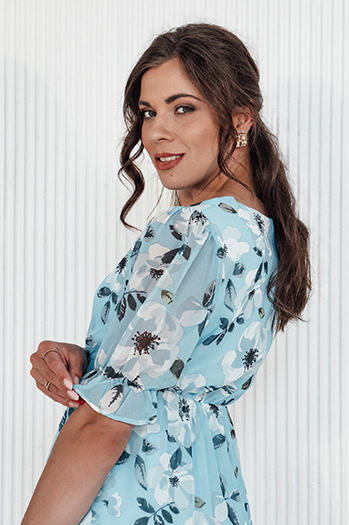 Sukienka RIVIERA niebieska Dstreet EY2495