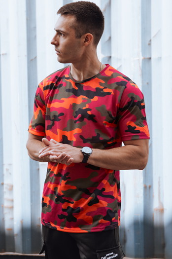 Koszulka męska moro pomarańczowa Dstreet RX5592