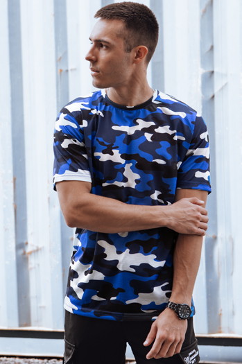 Koszulka moro męska niebieska Dstreet RX5596