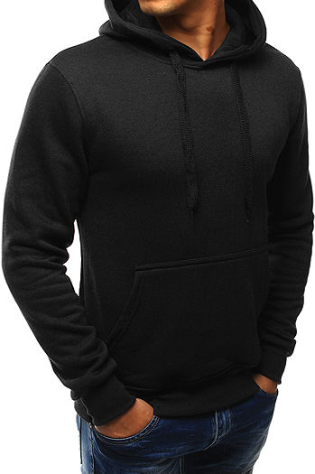 Bluza męska z kapturem czarna BX2028