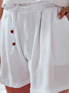 Spodenki damskie materiałowe SUMMER TRIP białe Dstreet SY0438