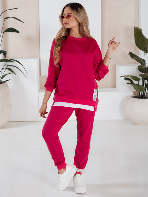 Komplet damski dresowy TORONTO fuksja Dstreet AY0955