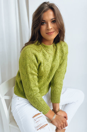 Sweter damski ALCAMO jasnozielony Dstreet MY1958