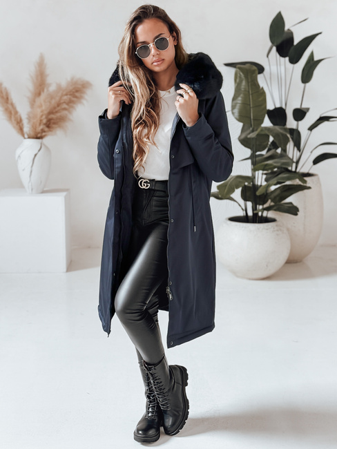 Kurtka zimowa damska parka LUSTER granatowa Dstreet TY4018
