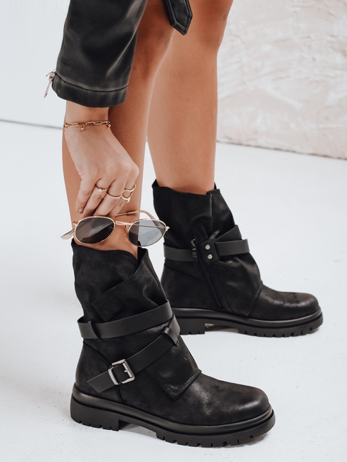 Botki damskie czarne Dstreet ZY1152