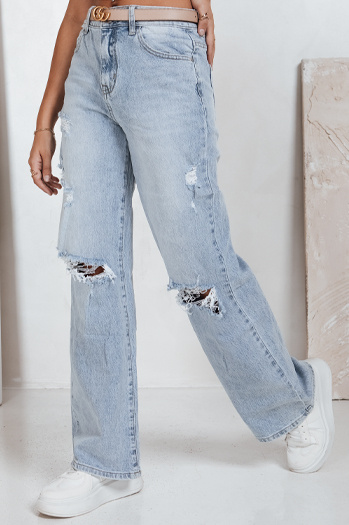 Spodnie damskie jeansowe baggy STYLLEG niebieskie Dstreet UY2491