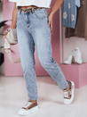 Spodnie damskie jeansowe mom fit z paskiem CASUALJIN Dstreet UY2351_1