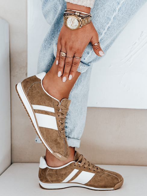Sneakersy damskie beżowe Dstreet ZY1048