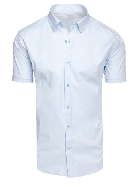 Koszula męska z krótkim rękawem błękitna Dstreet KX1046