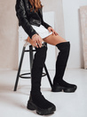 Kozaki damskie skarpetowe czarne Dstreet ZY1321