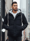 Kurtka męska zimowa pikowana z kapturem granatowa Dstreet TX5101