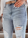 Spodnie damskie jeansowe skinny DEMISTYLE niebieskie Dstreet UY2496_4