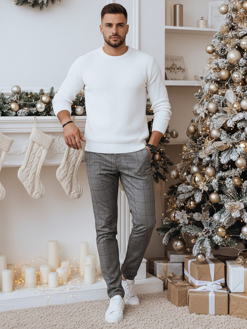 Spodnie męskie casual ciemnoszare Dstreet UX4403z