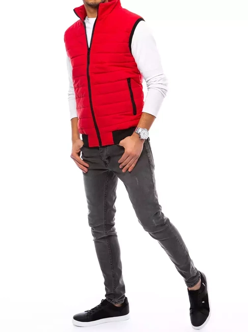 Kamizelka męska pikowana czerwona Dstreet TX4015