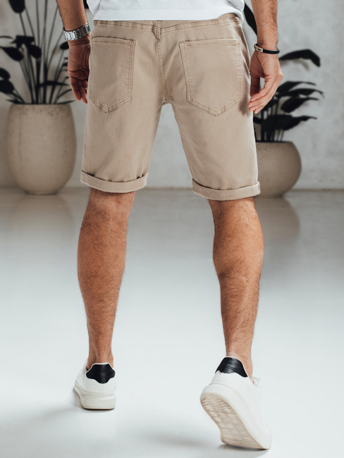 Spodenki męskie jeansowe beżowe Dstreet SX2549