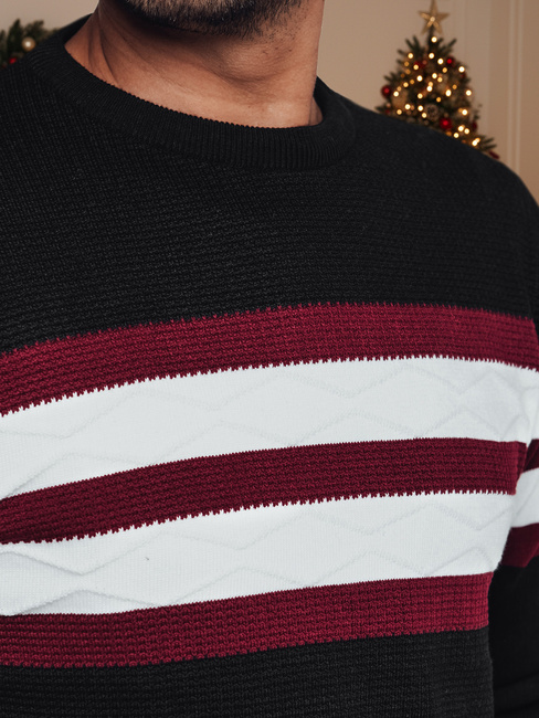 Sweter męski czarny Dstreet WX2247z