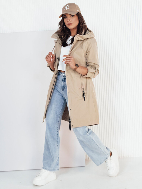 Kurtka przejściowa damska parka beżowa TILSON Dstreet TY4192