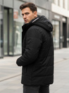 Kurtka męska zimowa z kapturem czarna Dstreet TX4992