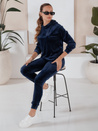 Granatowy damski komplet welurowy SO COMFY Dstreet AY0884