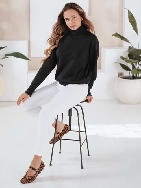 Sweter damski półgolf czarny Dstreet MY2533