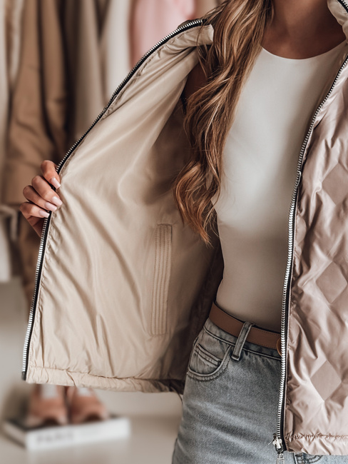 Kurtka przejściowa damska dwustronna SYLVIAN różowa Dstreet TY4864