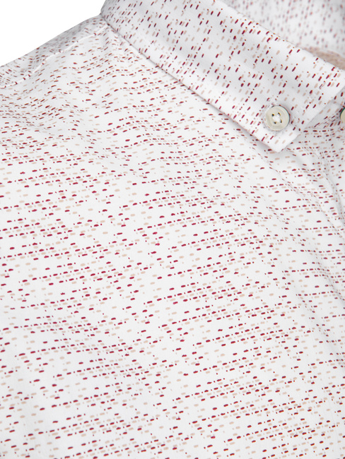 Koszula męska z krótkim rękawem biała Dstreet KX1078