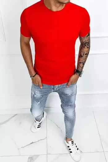 T-shirt męski basic czerwony Dstreet RX4905