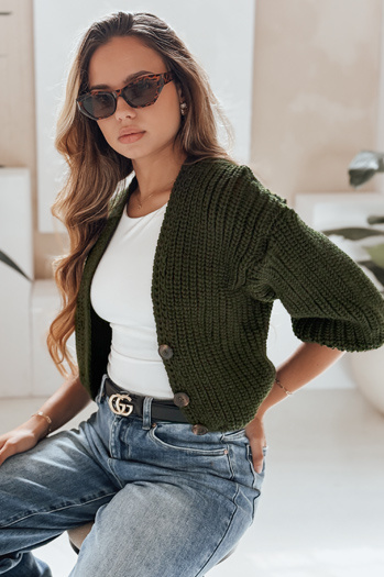 Sweter damski NUTI zielony Dstreet MY1672