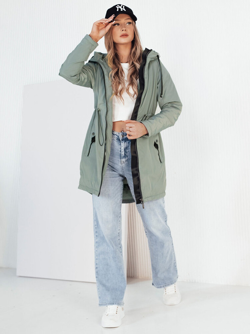 Kurtka przejściowa damska parka GROLIN zielona Dstreet TY4174