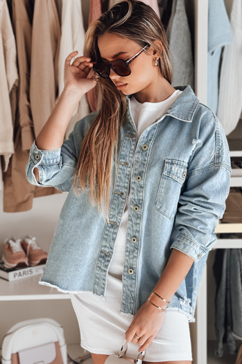 Kurtka damska jeansowa oversize TONACIO niebieska Dstreet TY4907