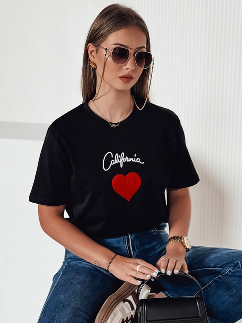 T-shirt damski CALOV czarny Dstreet RY2567
