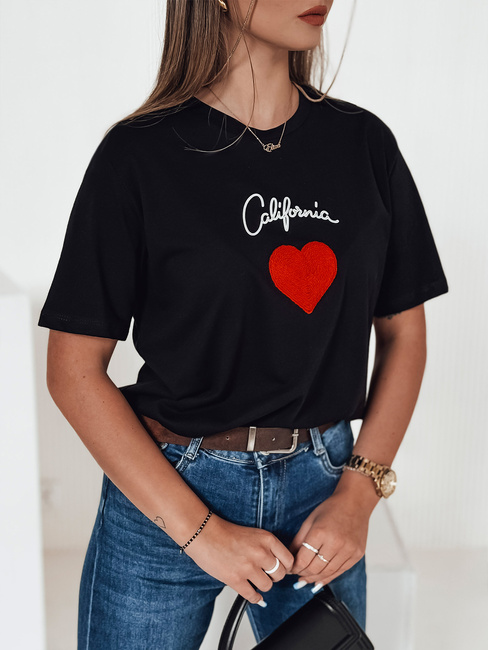 T-shirt damski CALOV czarny Dstreet RY2567