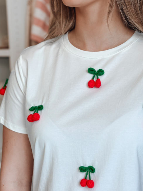 T-shirt damski CHERETTE biały Dstreet RY2848