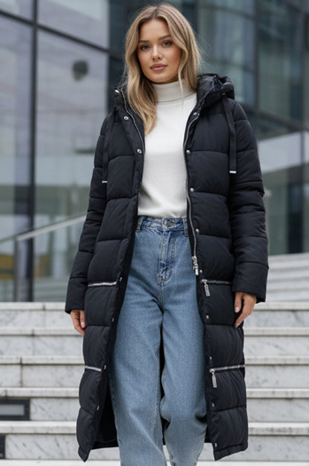 Kurtka damska zimowa długa granatowa Dstreet TY5467
