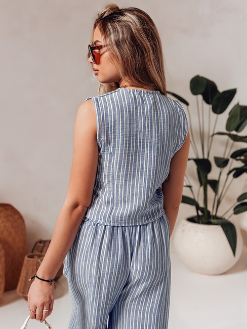 Kamizelka damska LINELIA niebieska Dstreet PY0134