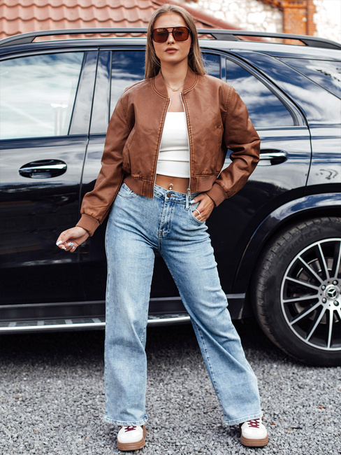 Spodnie jeansowe damskie JEANFLOW baggy jasnoniebieskie Dstreet UY2227