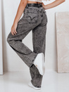 Jeansy damskie wide leg czarne Dstreet UY2747