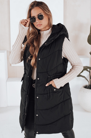 Kamizelka damska pikowana GAMIS czarna Dstreet TY3291