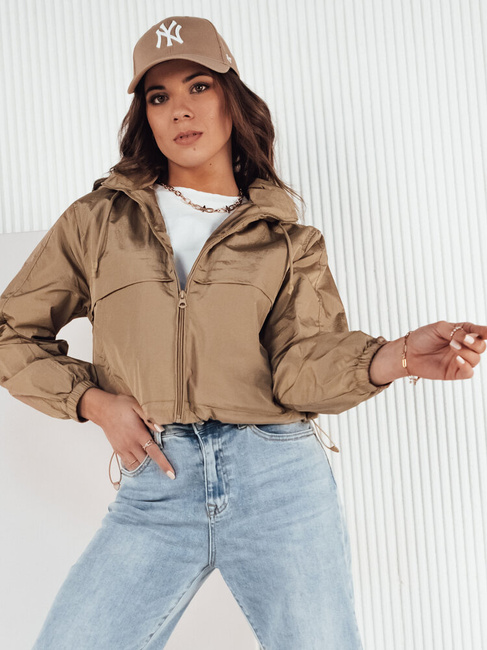 Kurtka przejściowa damska z kapturem GRAUS beżowa Dstreet TY4221