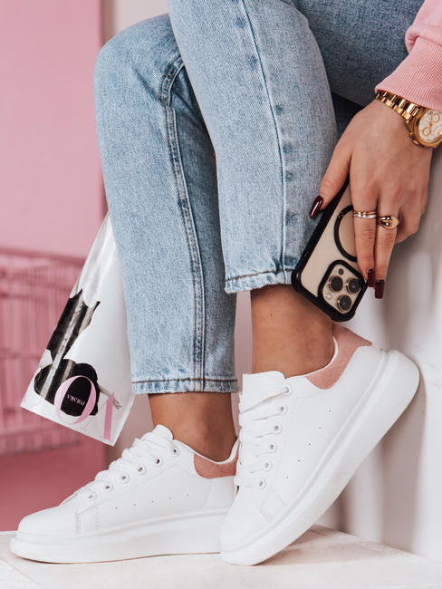 Sportowe sneakersy damskie DOMINI  różowe Dstreet ZY0665