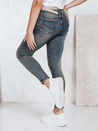 Jeansy damskie skinny z wysokim stanem niebieskie Dstreet UY2792