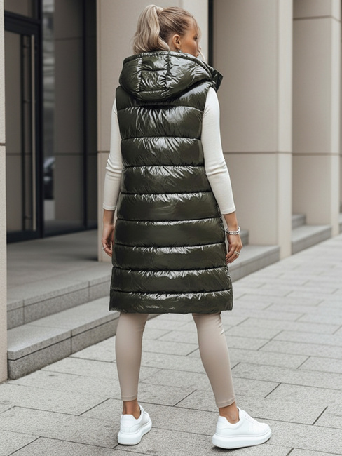 Kamizelka pikowana damska GANTINI zielona Dstreet TY3747