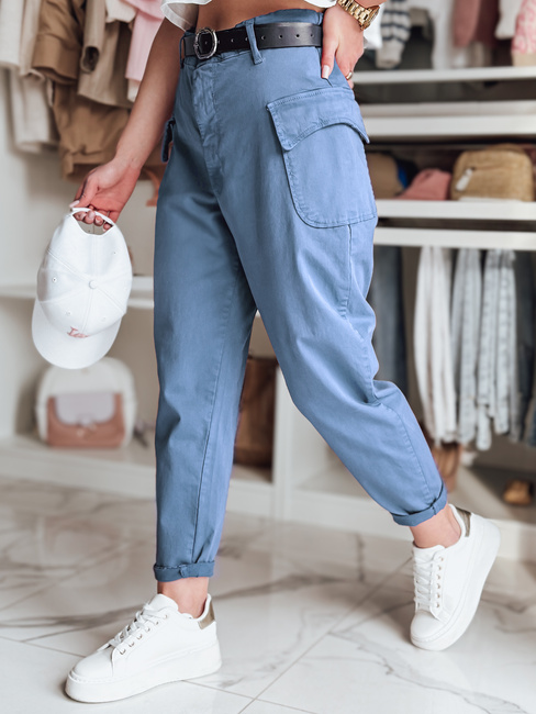 Spodnie damskie baggy GOTRENDI błękitne Dstreet UY2522