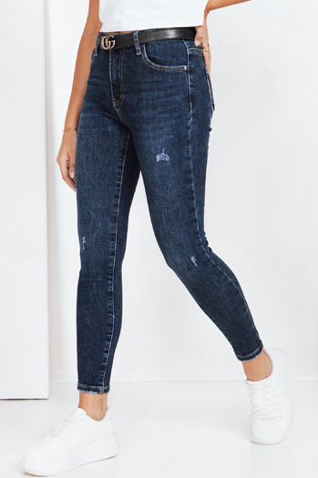 Jeansy damskie skinny granatowe Dstreet UY2813
