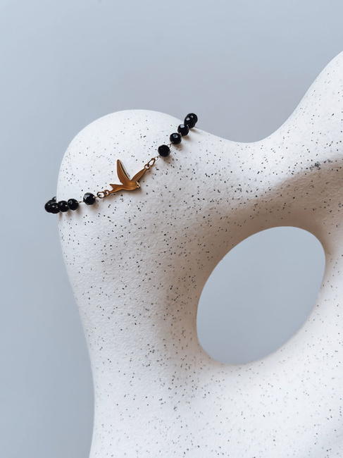 Bransoletka PALOMA czarna Dstreet LY0093