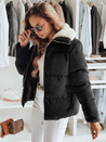 Kurtka damska zimowa sztruksowa TRENDYGLAM czarna Dstreet TY4357