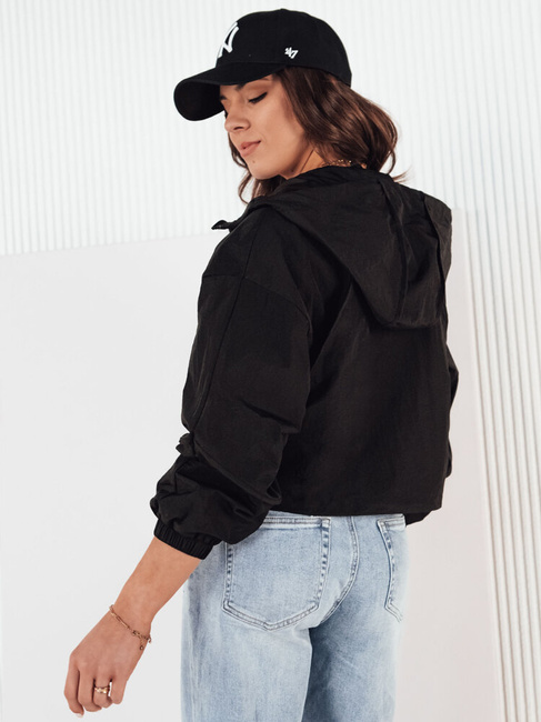 Kurtka przejściowa damska z kapturem ISCAR czarna Dstreet TY4209