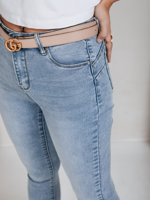 Jeansy damskie push up jasnoniebieskie Dstreet UY2821